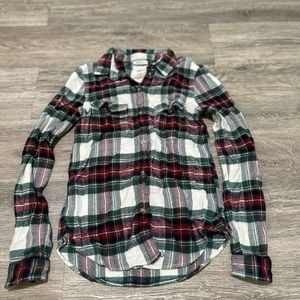 American Eagle Outfitters Womens Long Sleeve Flannel Size Small